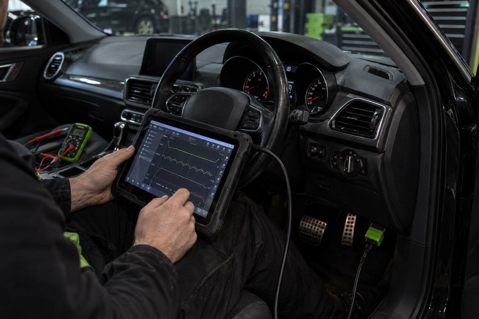 Vehicle diagnostic work